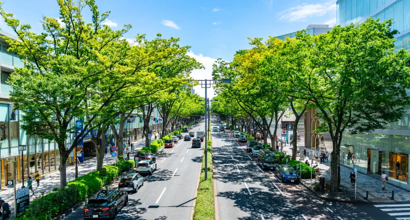 表参道のバーチャルオフィスがある街の写真